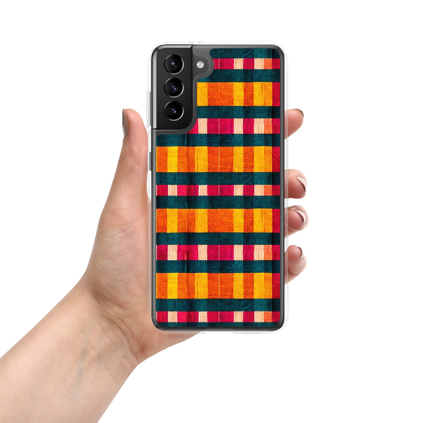 Tropical Fiesta Plaid Clear Case for Samsung®