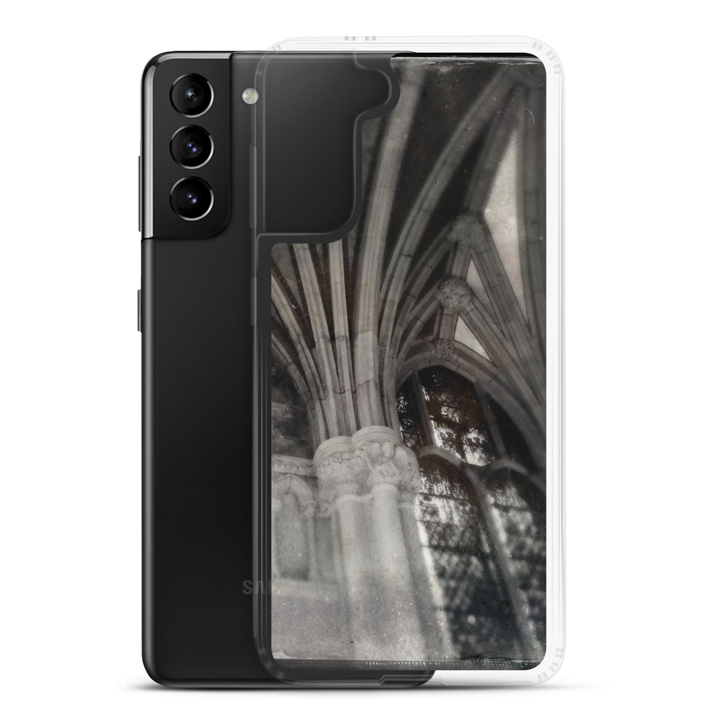 Gothic Shadows and Light at St. John Divine, NYC Clear Case for Samsung®