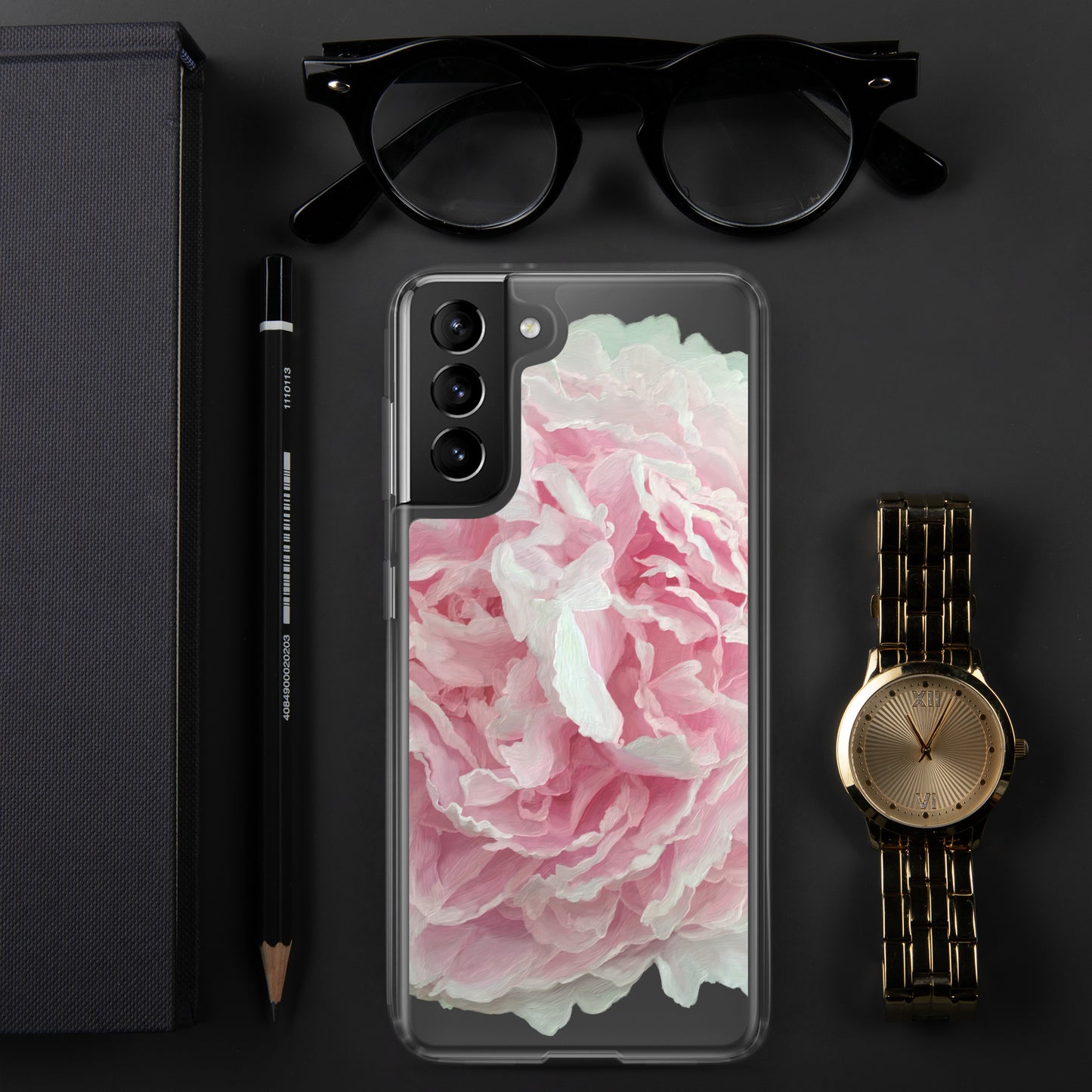 Cloey’s Peony Clear Case for Samsung®