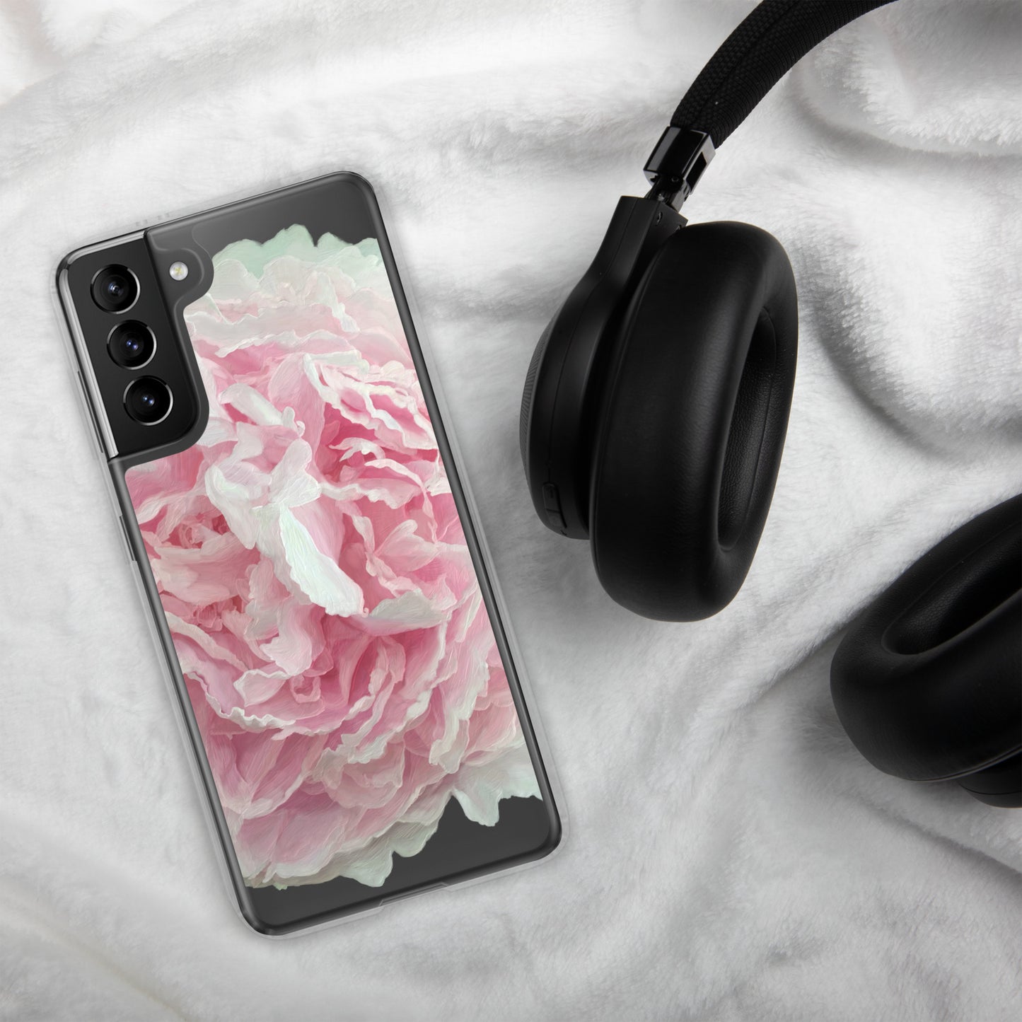 Cloey’s Peony Clear Case for Samsung®