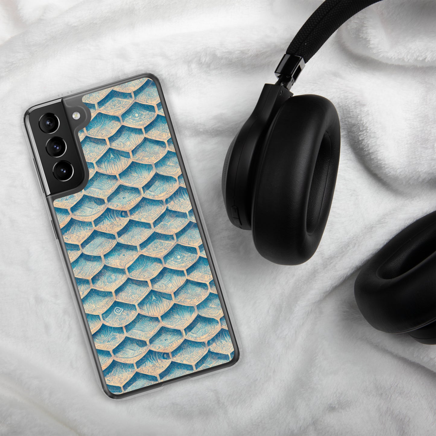 Seafoam Scales Clear Case for Samsung®