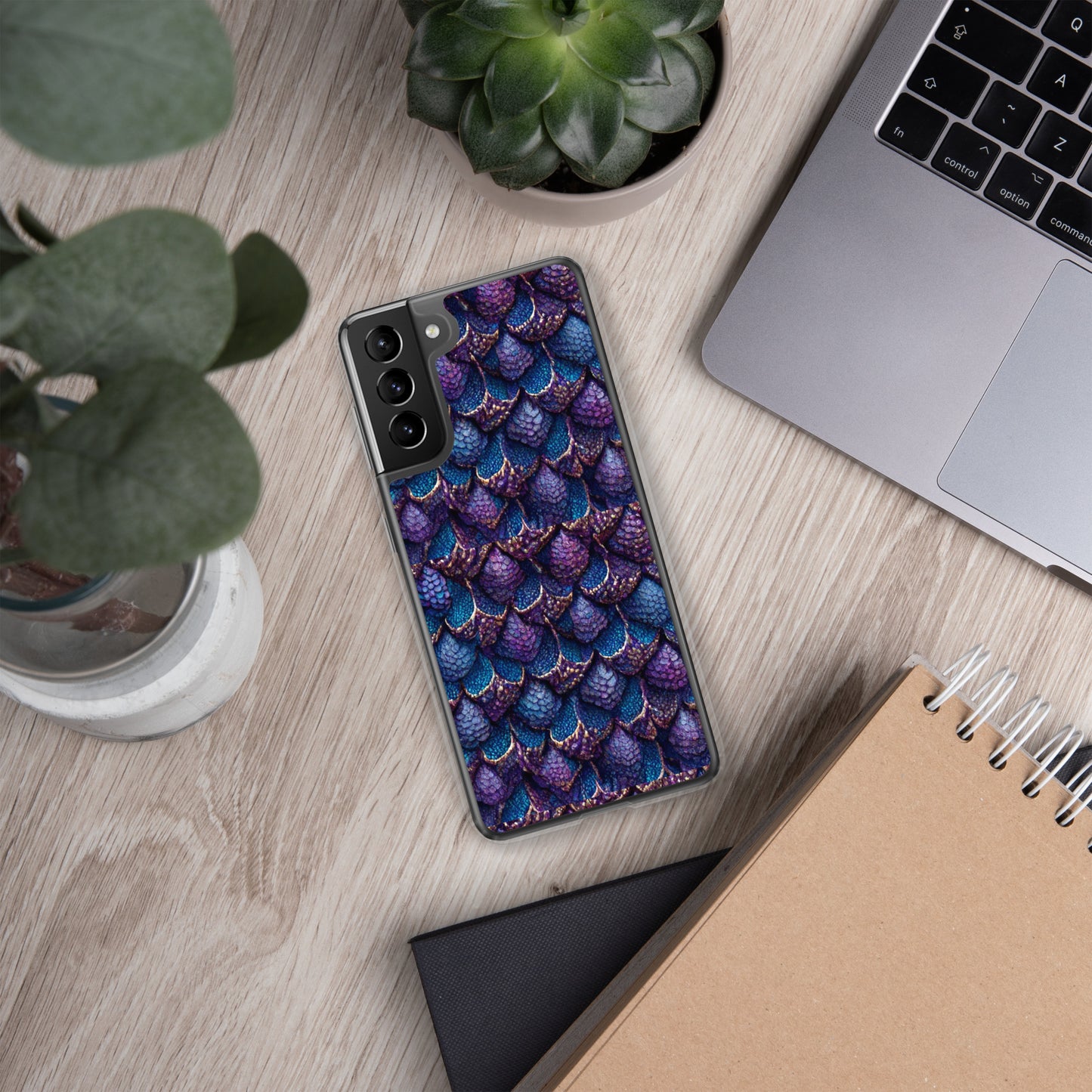 Luminosa, the Radiant Amethyst Drakon Clear Case for Samsung®