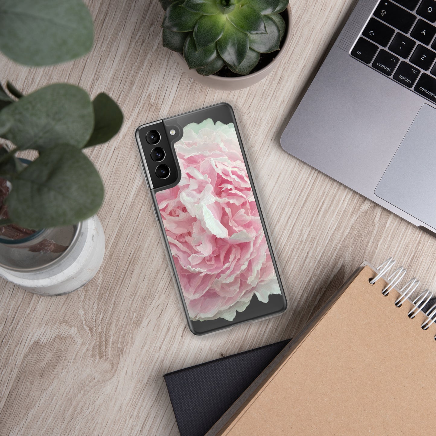 Cloey’s Peony Clear Case for Samsung®