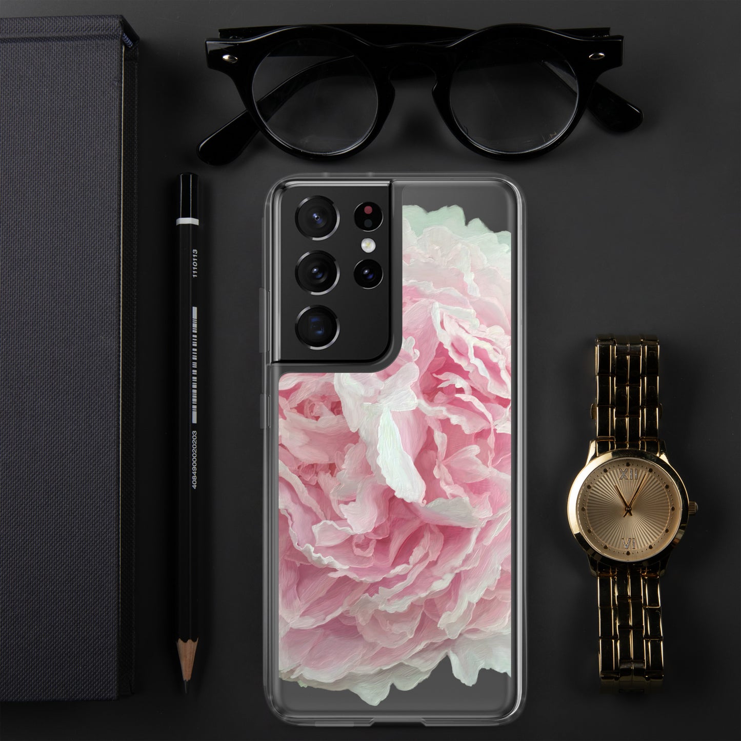 Cloey’s Peony Clear Case for Samsung®