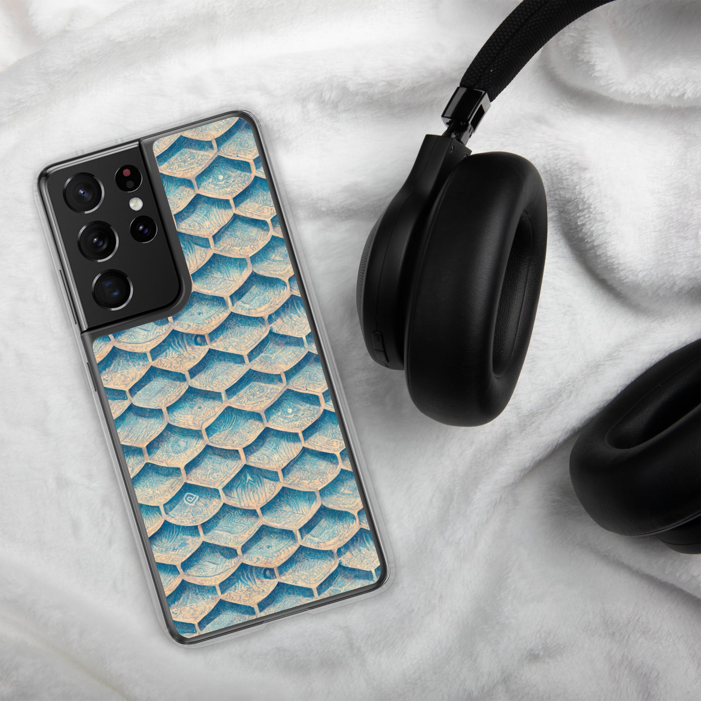 Seafoam Scales Clear Case for Samsung®