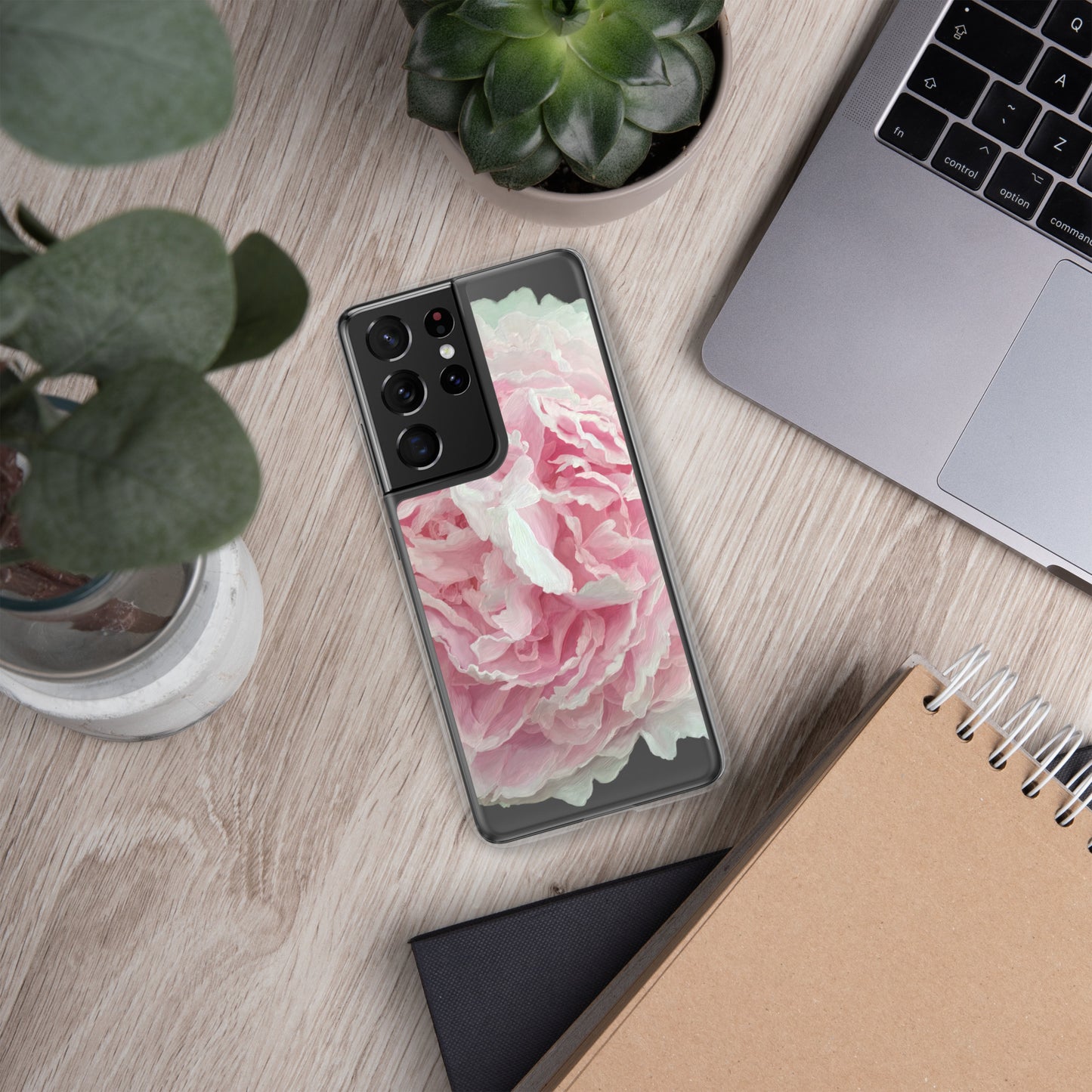 Cloey’s Peony Clear Case for Samsung®