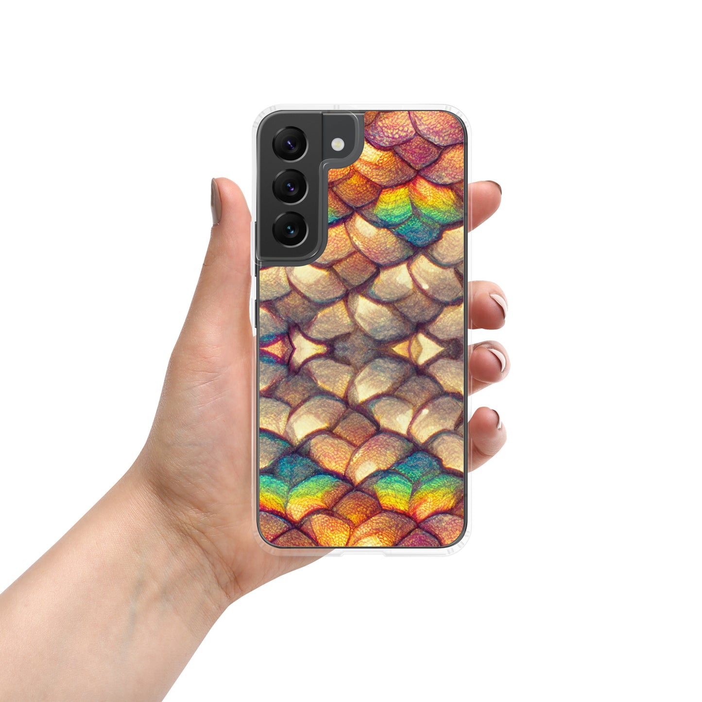 Cloeyra, the Radiant Aether Dragon Clear Case for Samsung®