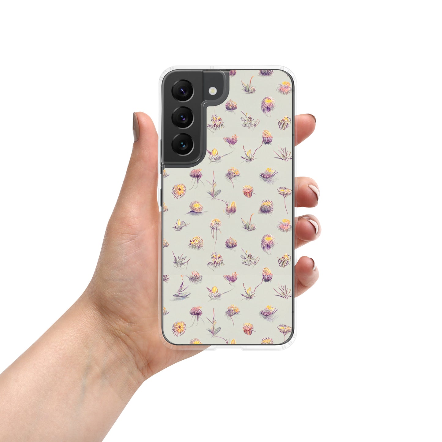 Cottage Blossoms Sketch Clear Case for Samsung®