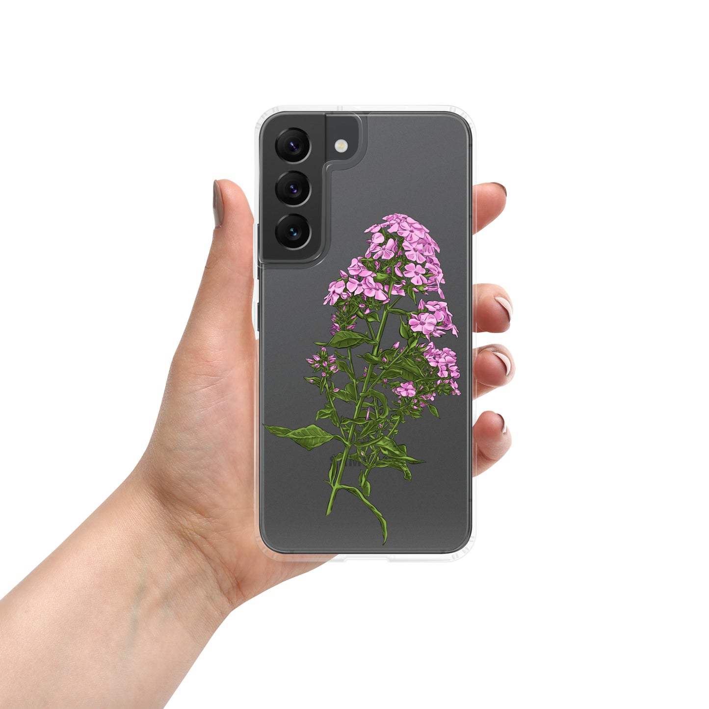 Pink Flower Clear Case for Samsung®