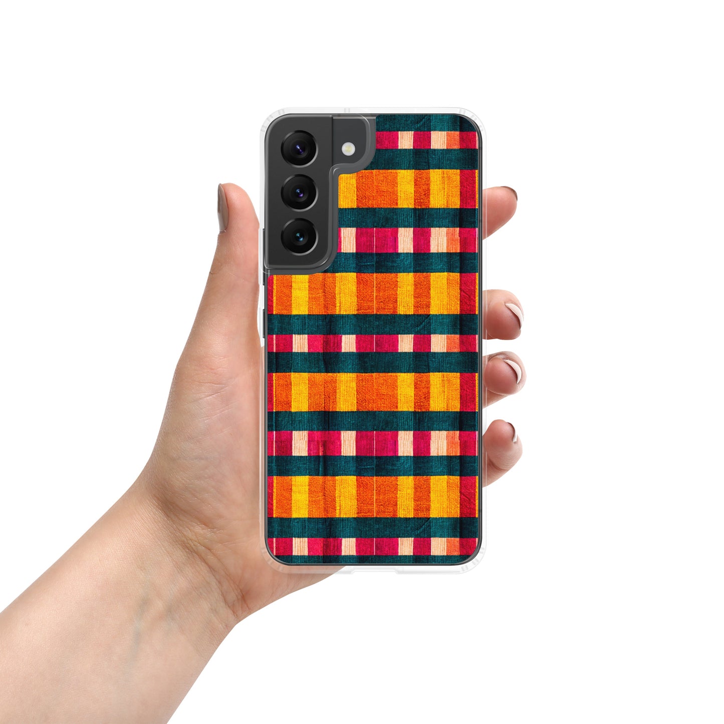 Tropical Fiesta Plaid Clear Case for Samsung®