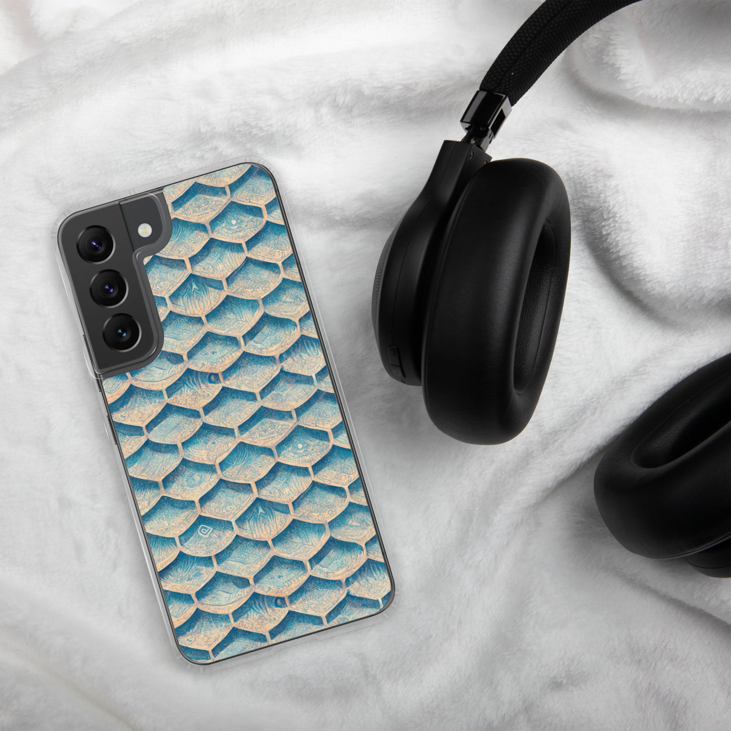 Seafoam Scales Clear Case for Samsung®