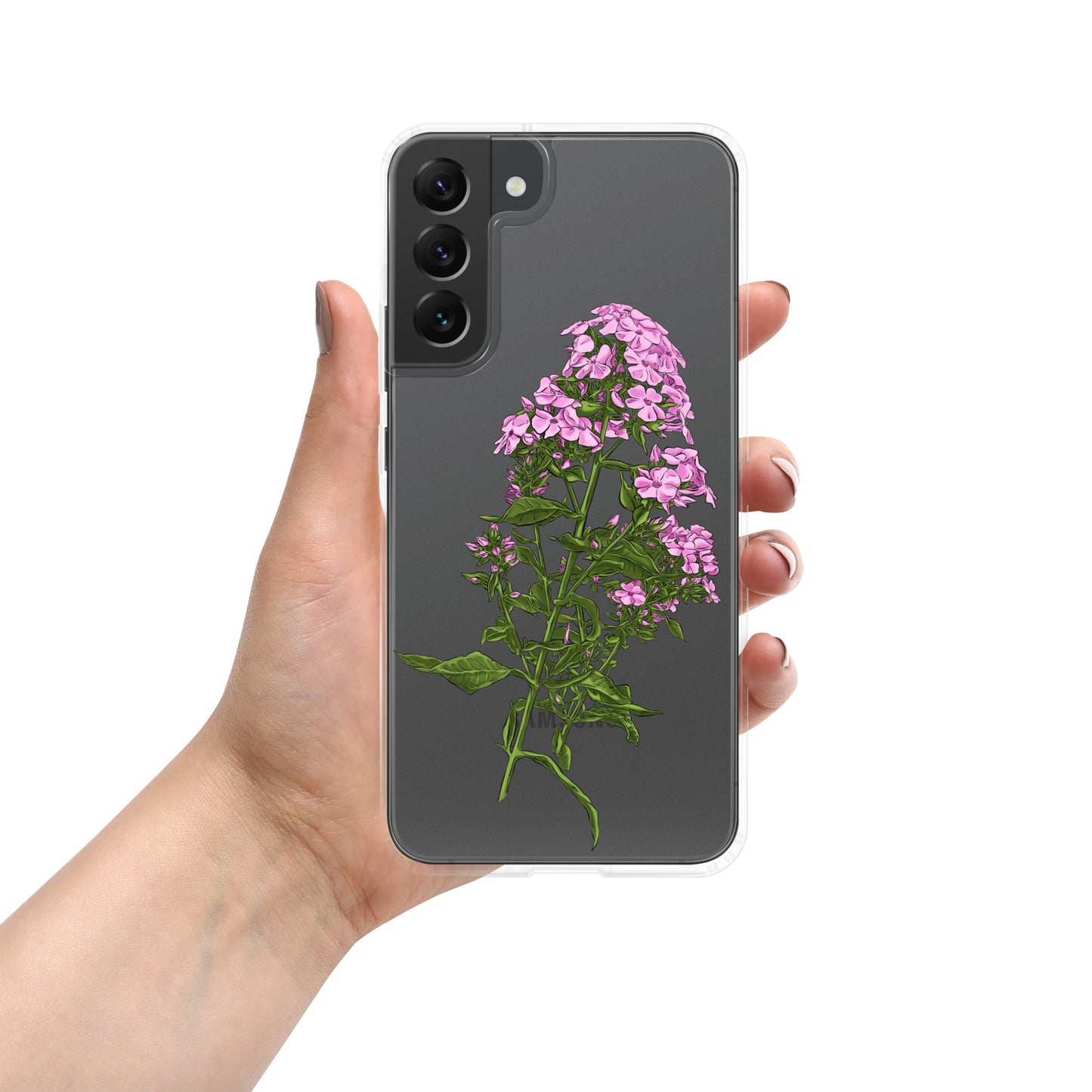 Pink Flower Clear Case for Samsung®