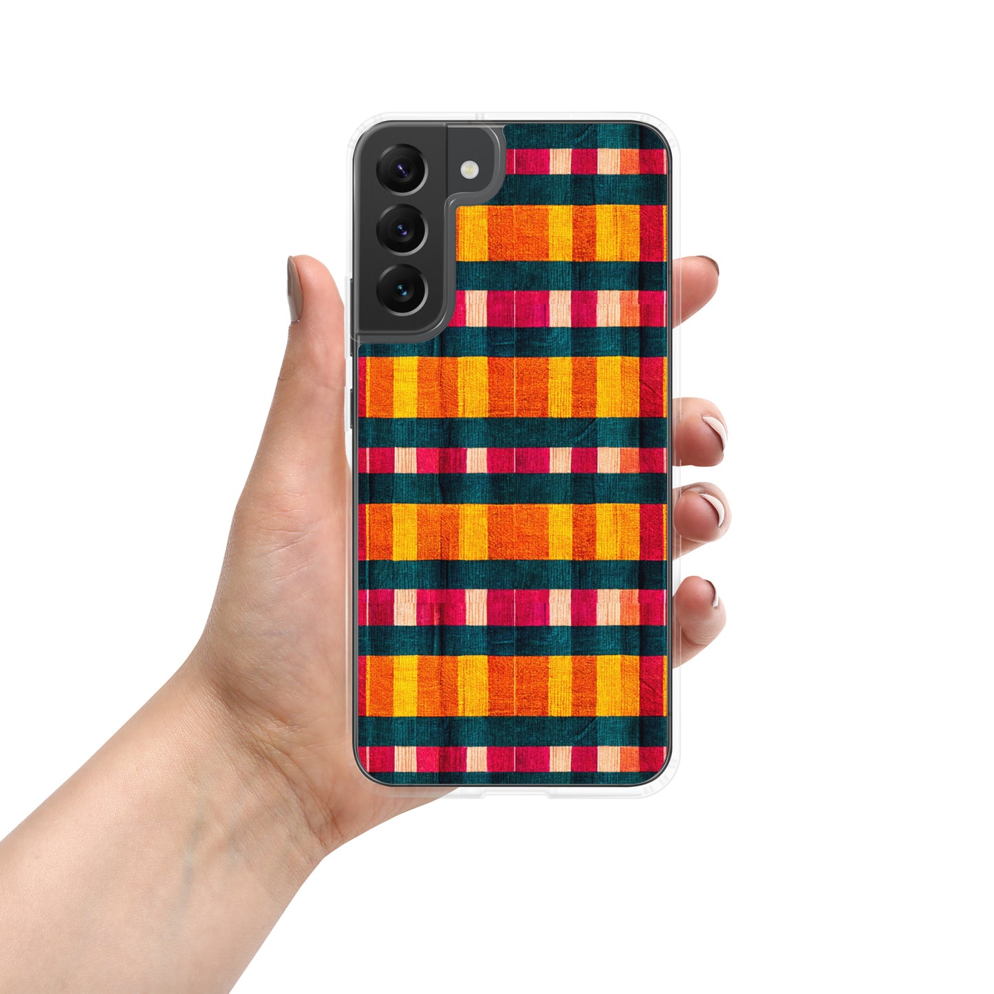 Tropical Fiesta Plaid Clear Case for Samsung®