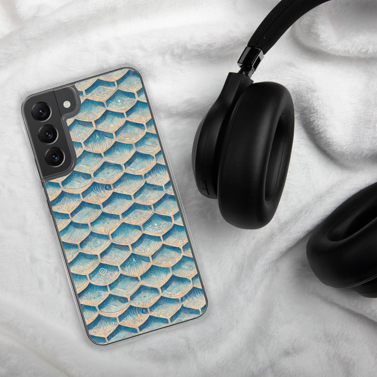 Seafoam Scales Clear Case for Samsung®