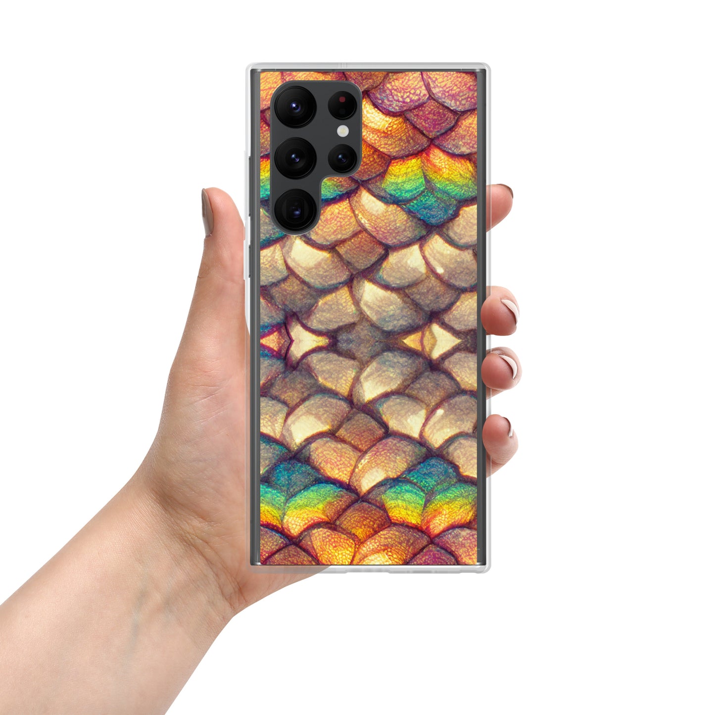 Cloeyra, the Radiant Aether Dragon Clear Case for Samsung®