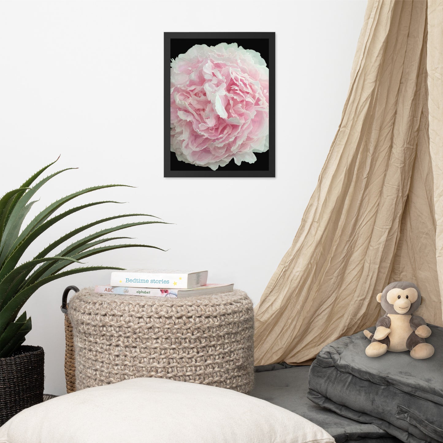 Cloey’s Peony Framed poster