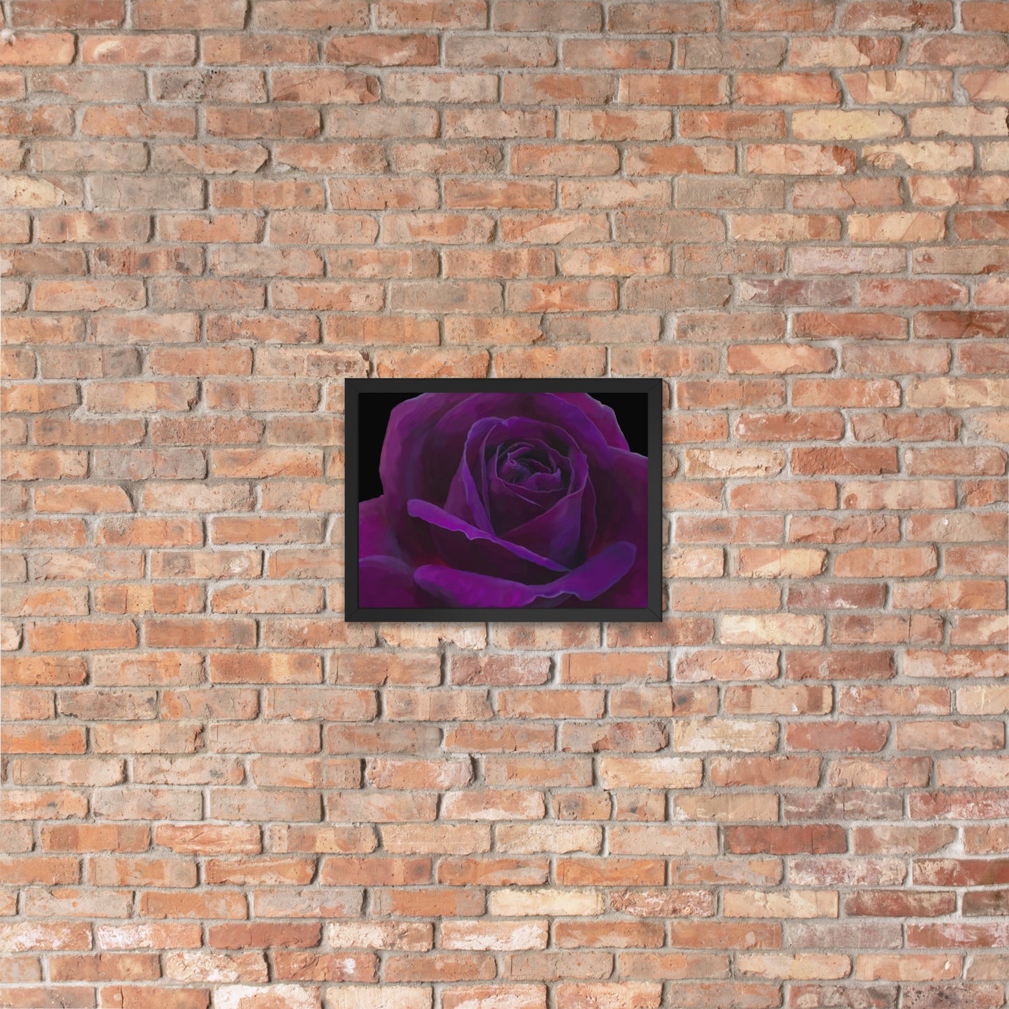 Joey’s Purple Rose Framed poster