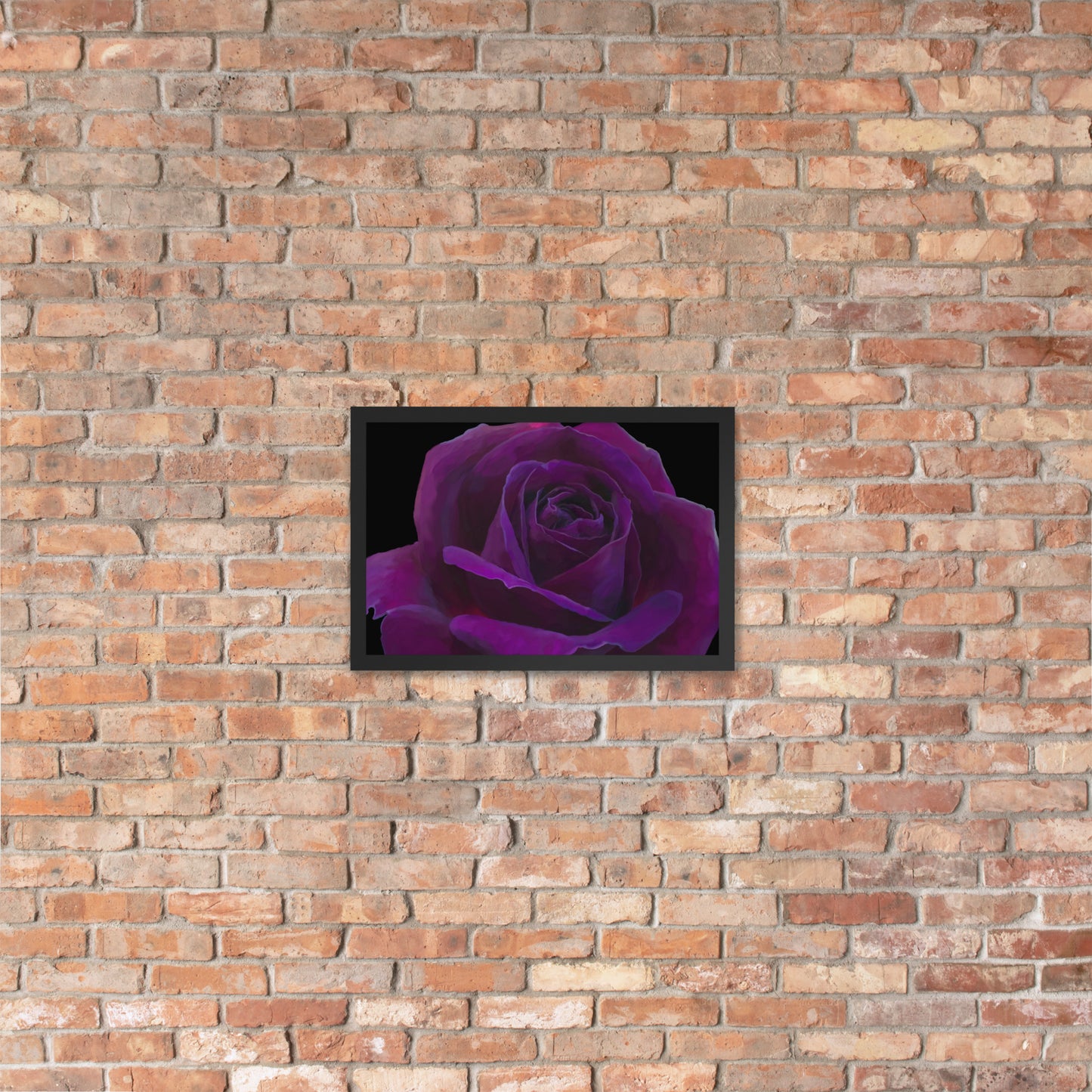 Joey’s Purple Rose Framed poster