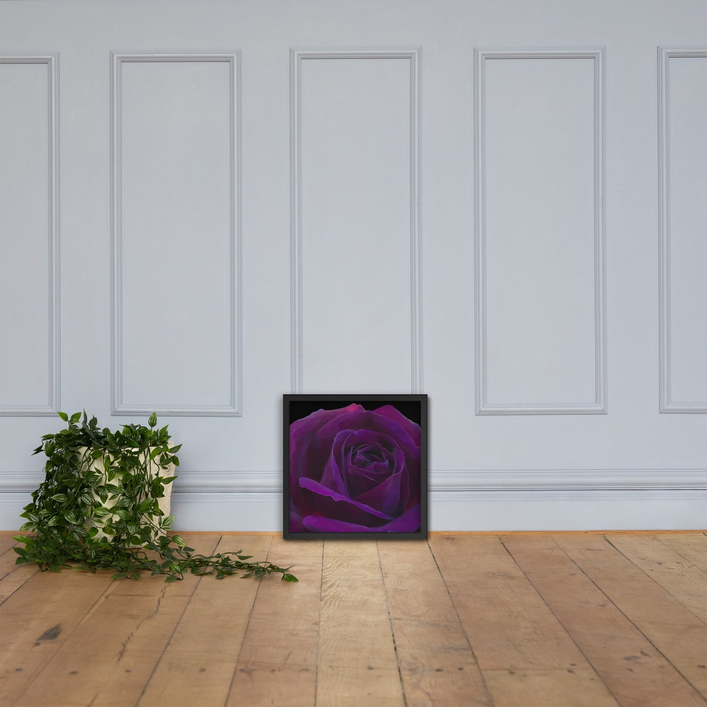 Joey’s Purple Rose Framed poster