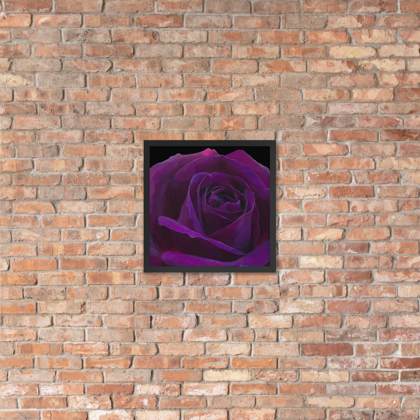 Joey’s Purple Rose Framed poster