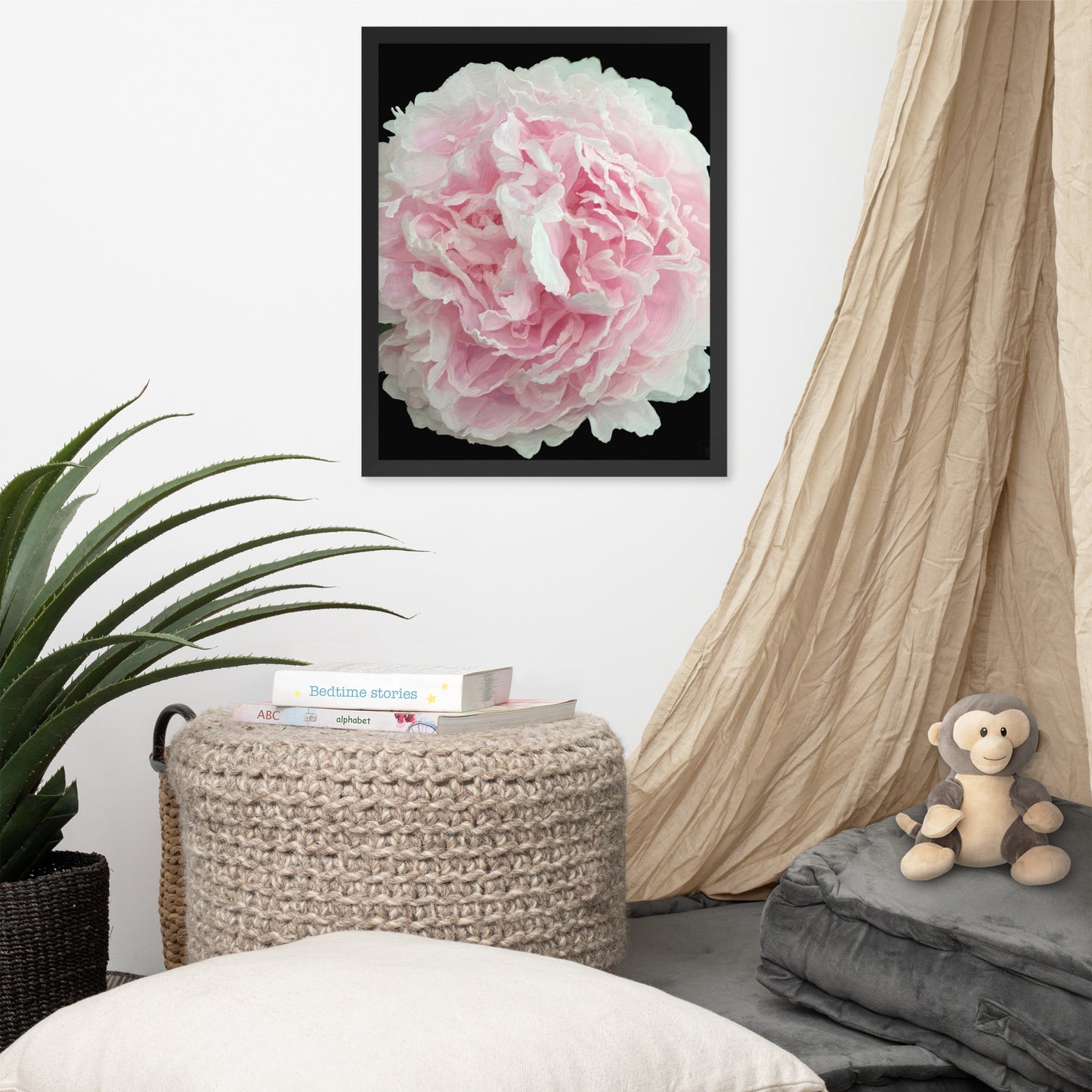 Cloey’s Peony Framed poster