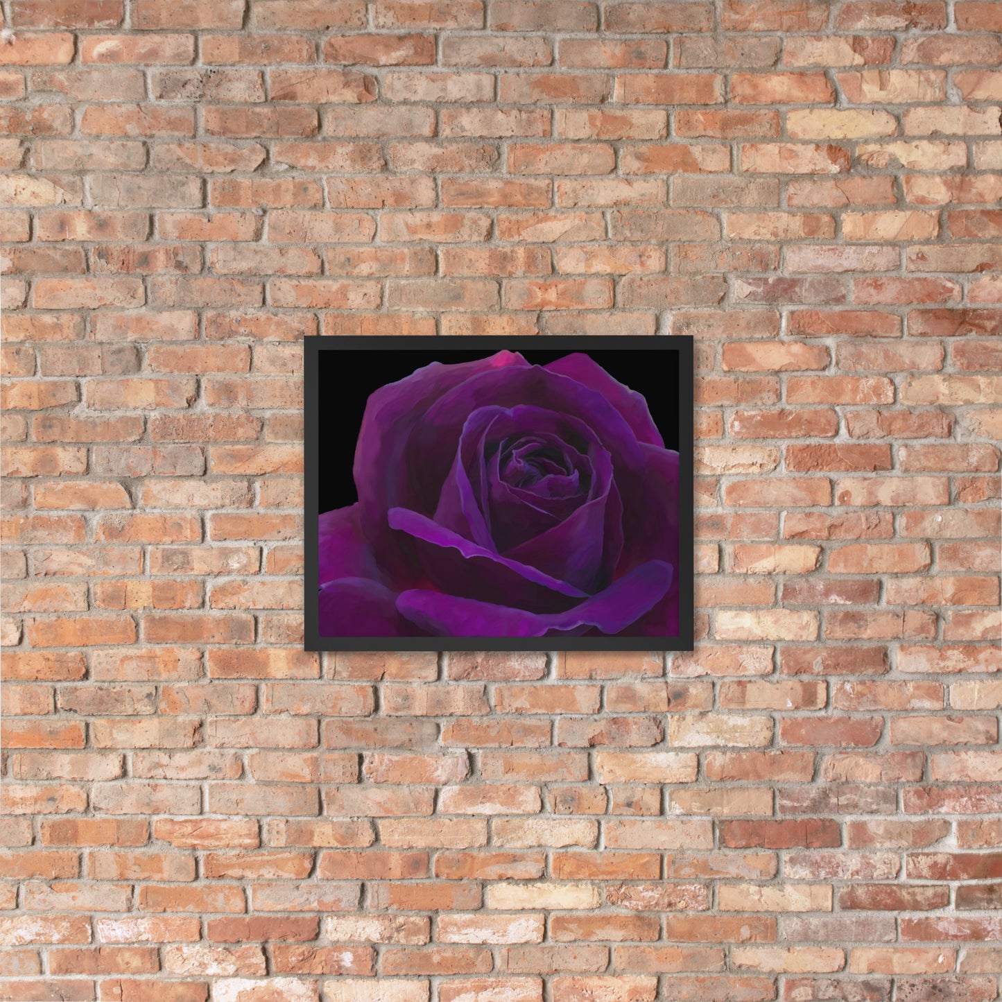 Joey’s Purple Rose Framed poster