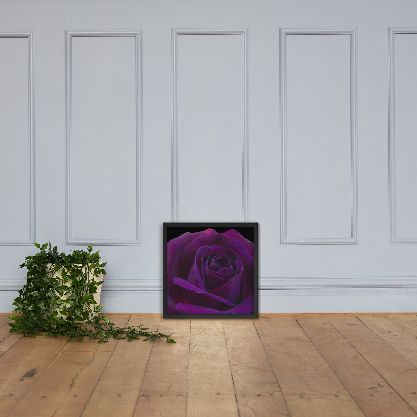 Joey’s Purple Rose Framed poster