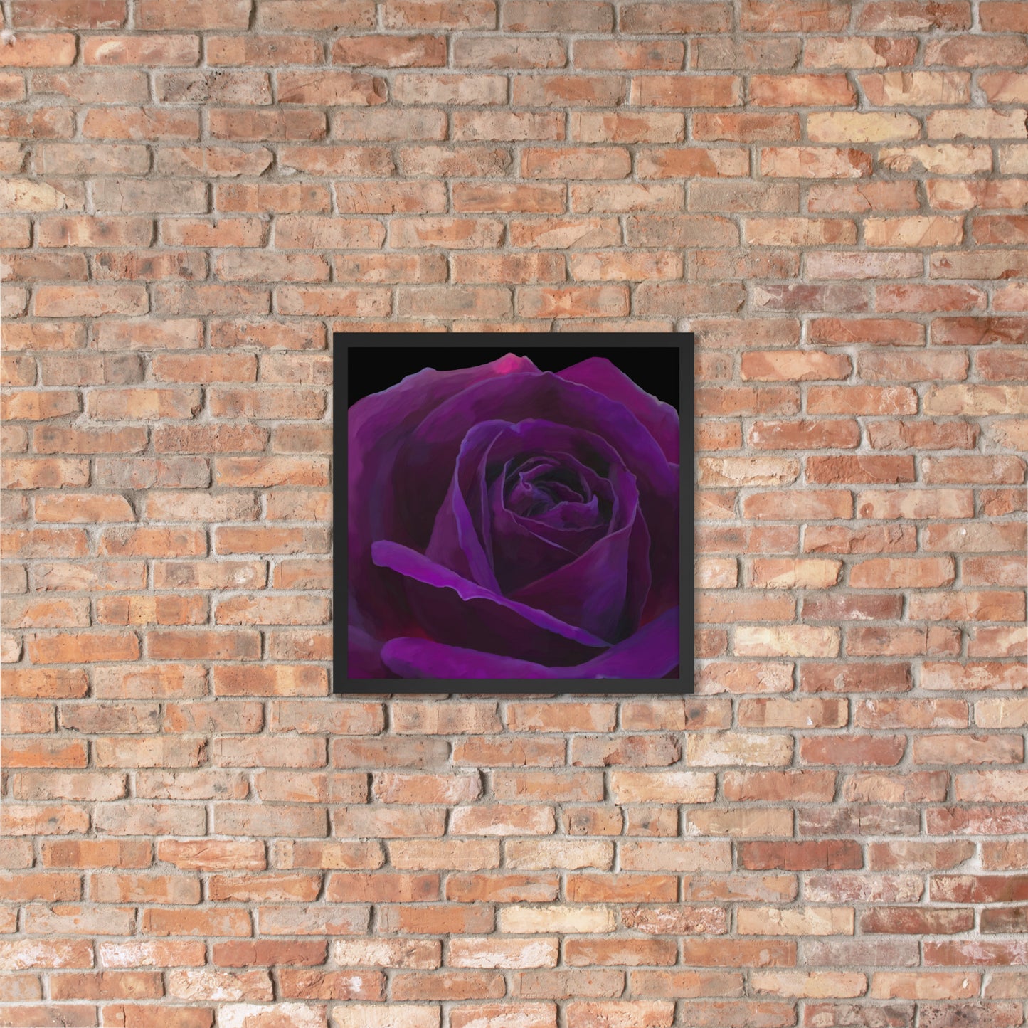 Joey’s Purple Rose Framed poster