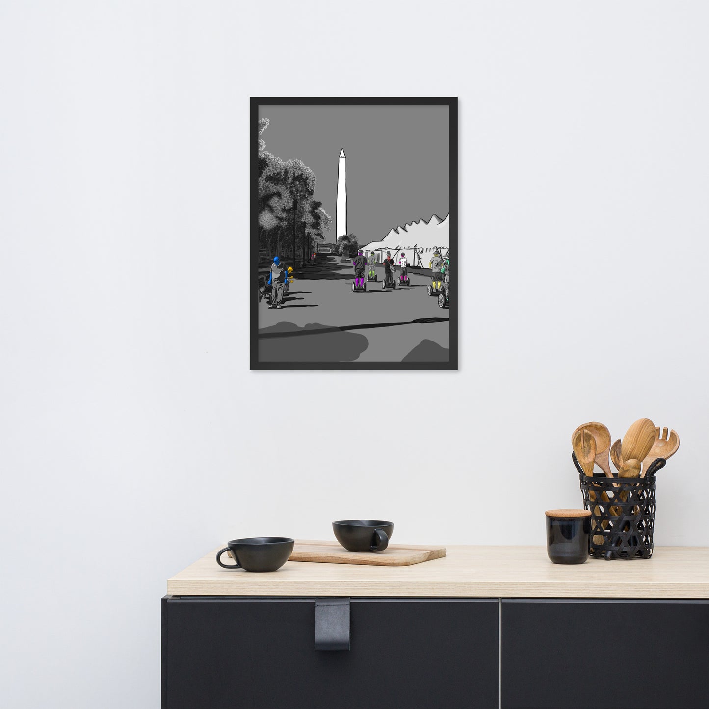 DC Segway Framed poster