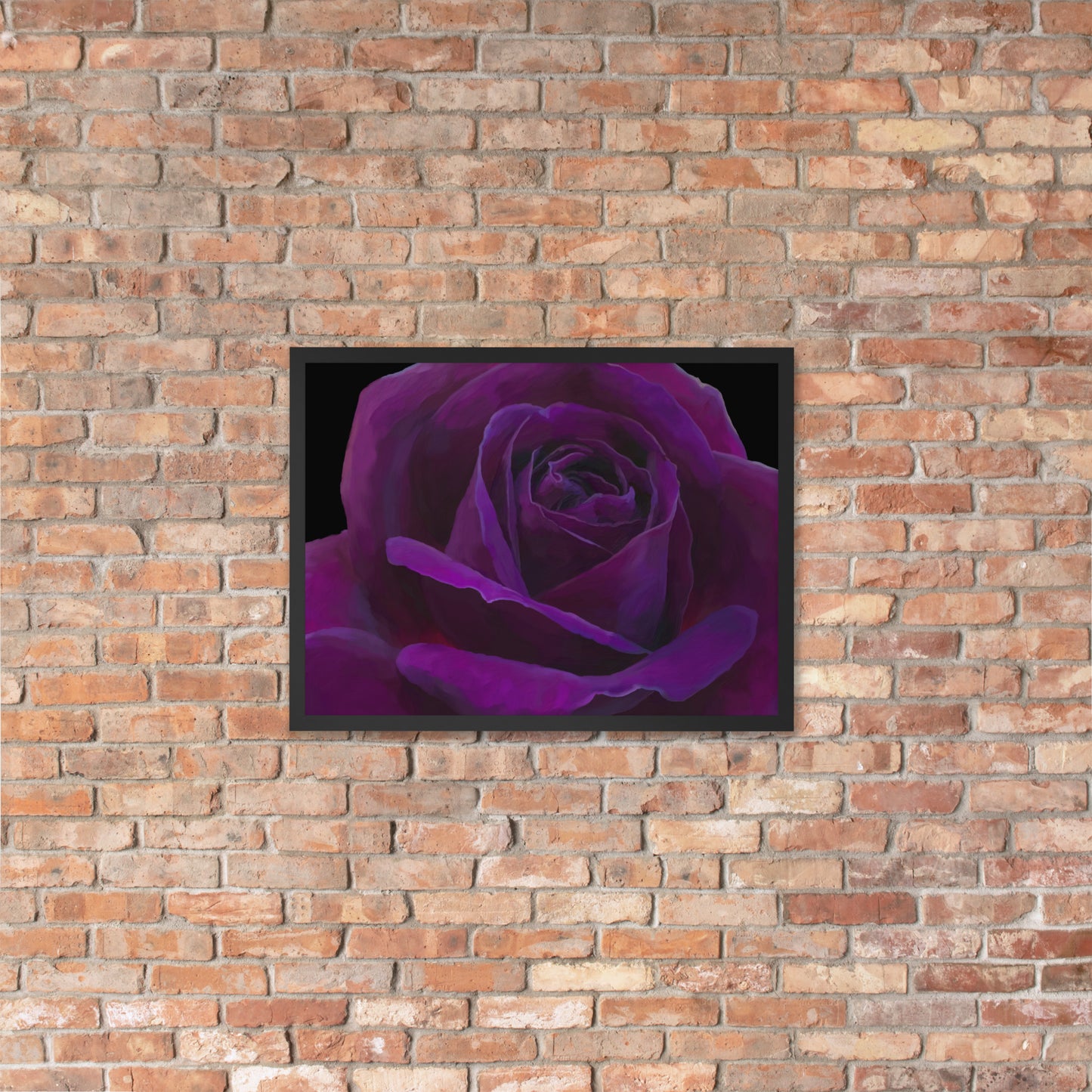 Joey’s Purple Rose Framed poster