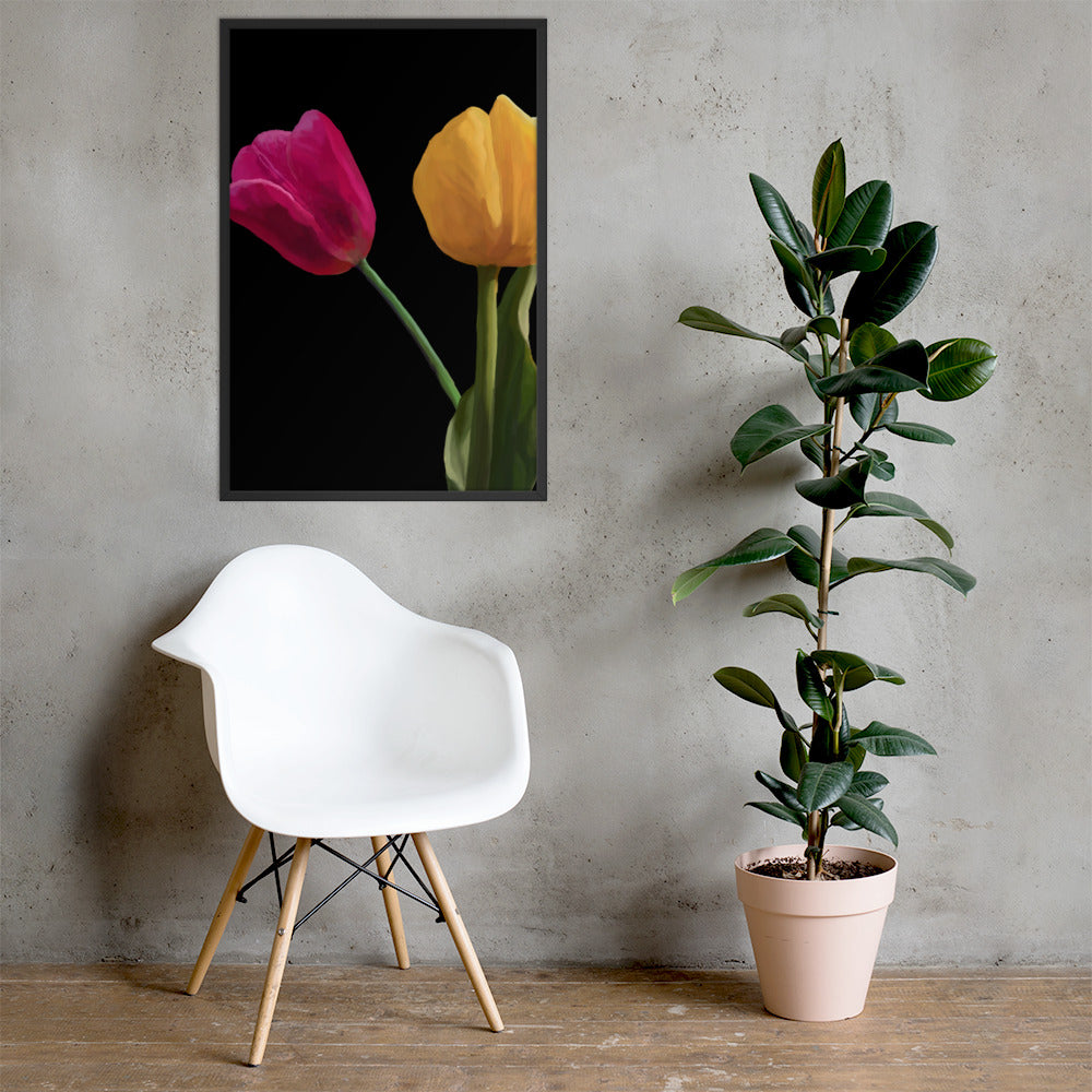 Jermita’s Tulips Framed poster