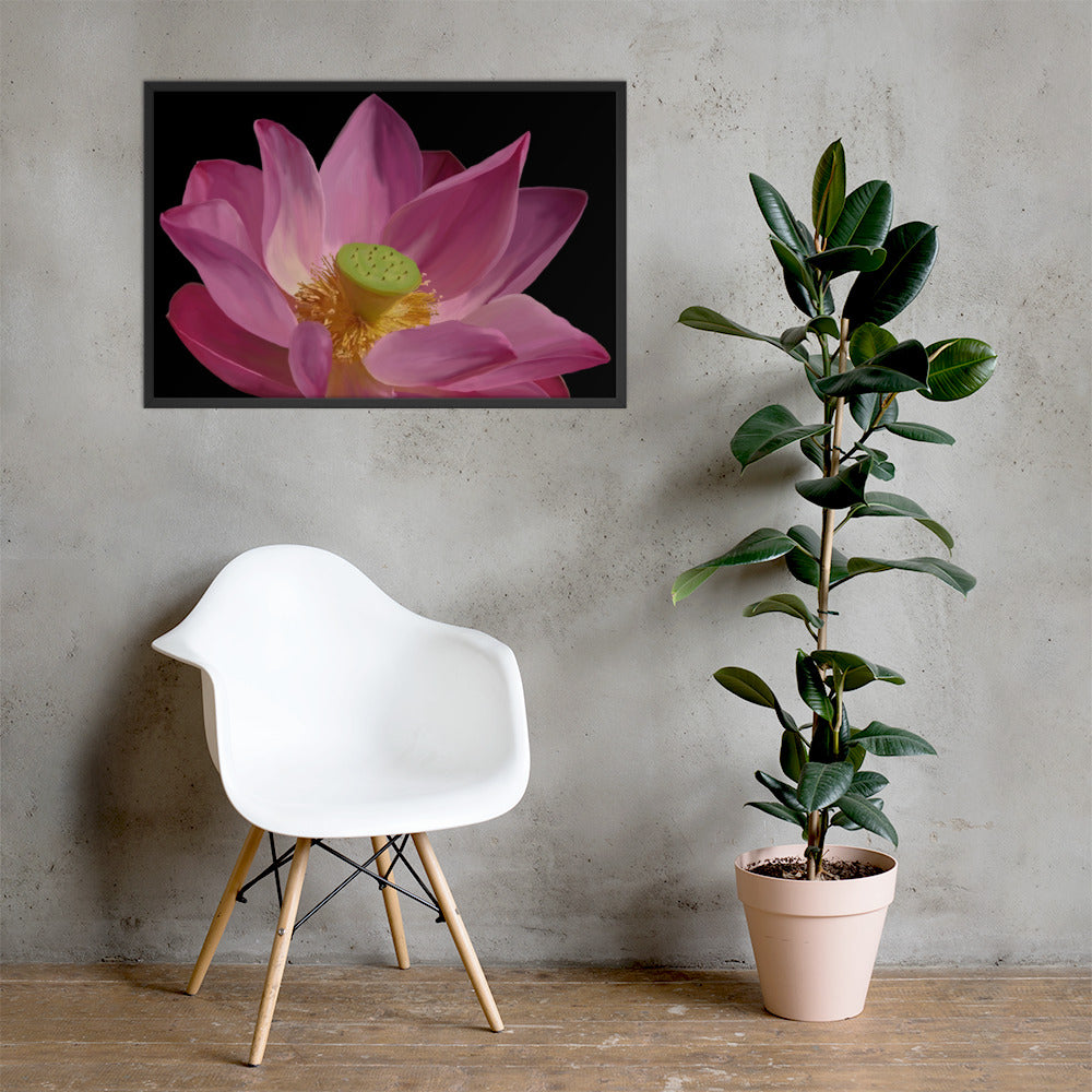 Lunai’s Lotus Framed poster