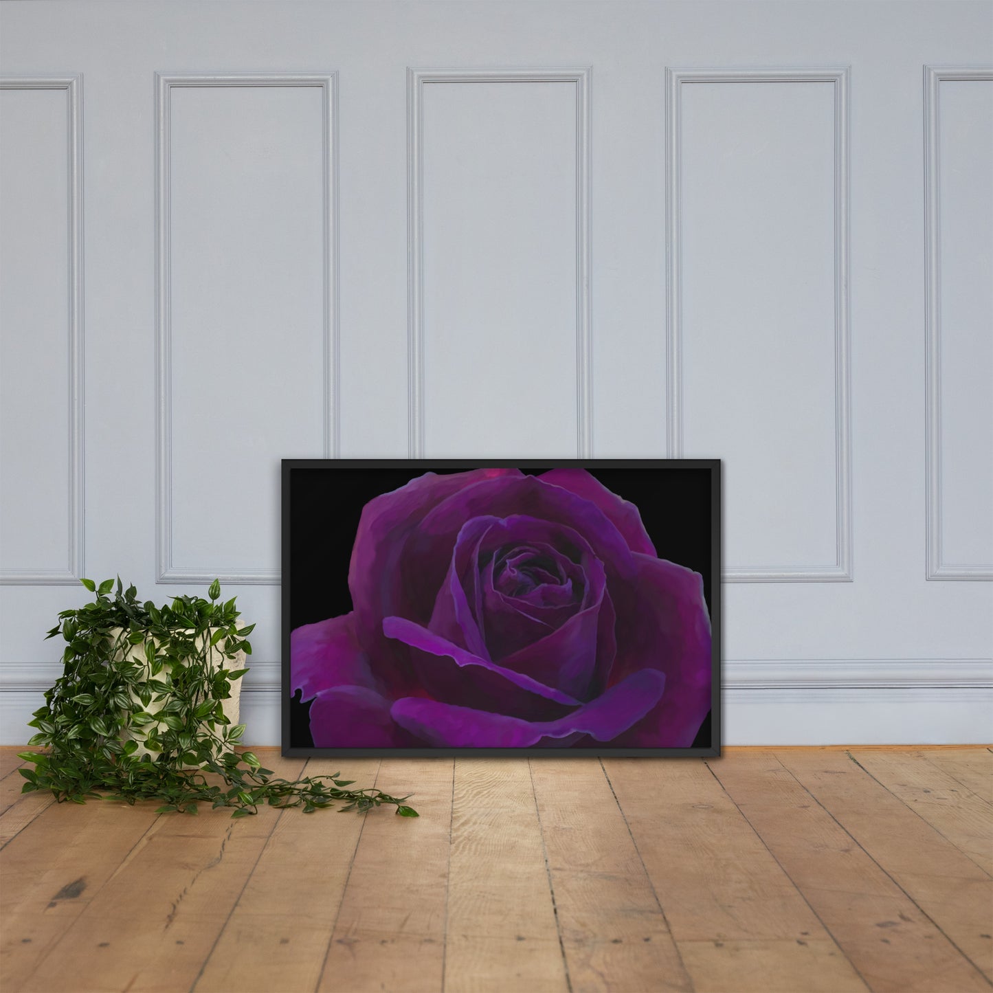 Joey’s Purple Rose Framed poster