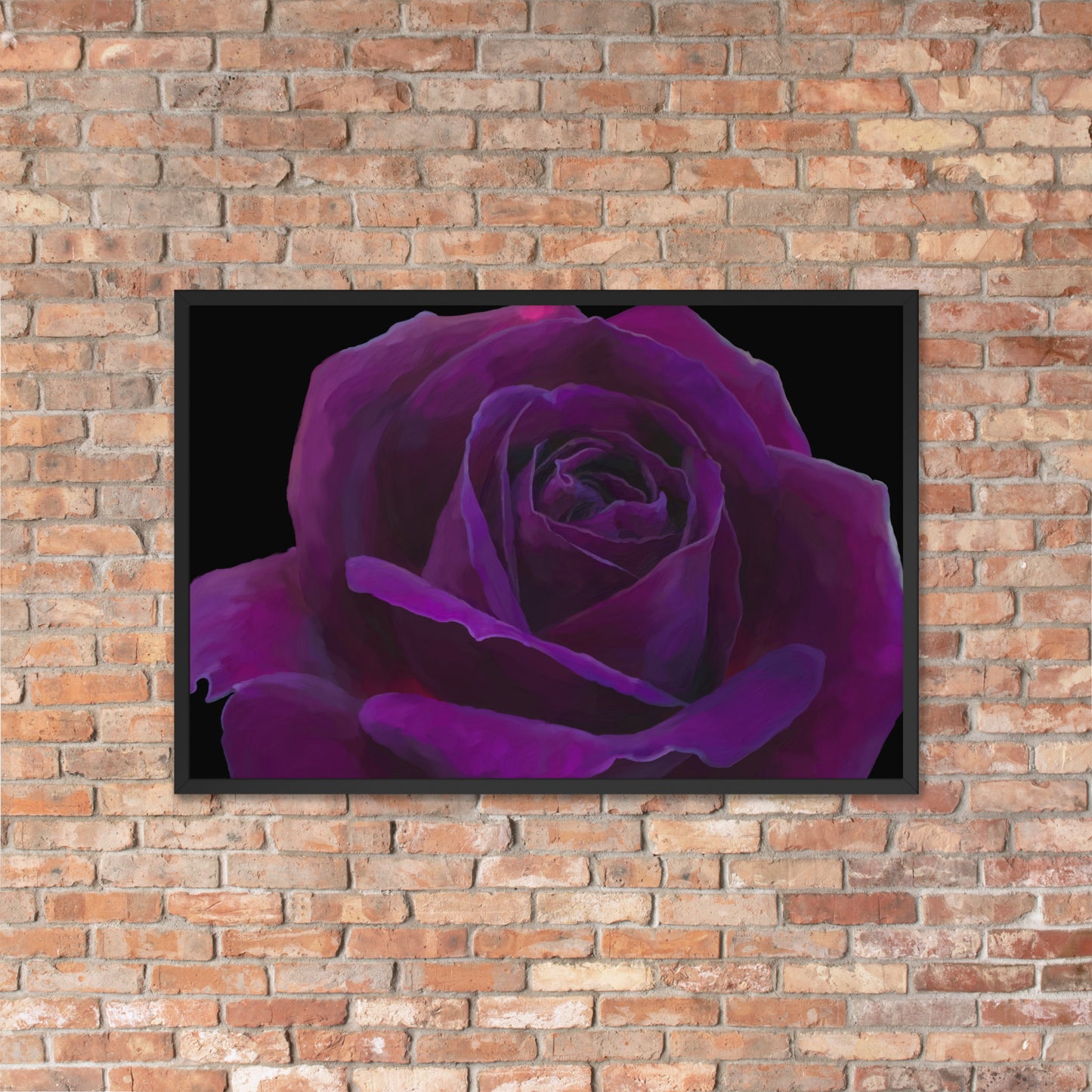 Joey’s Purple Rose Framed poster