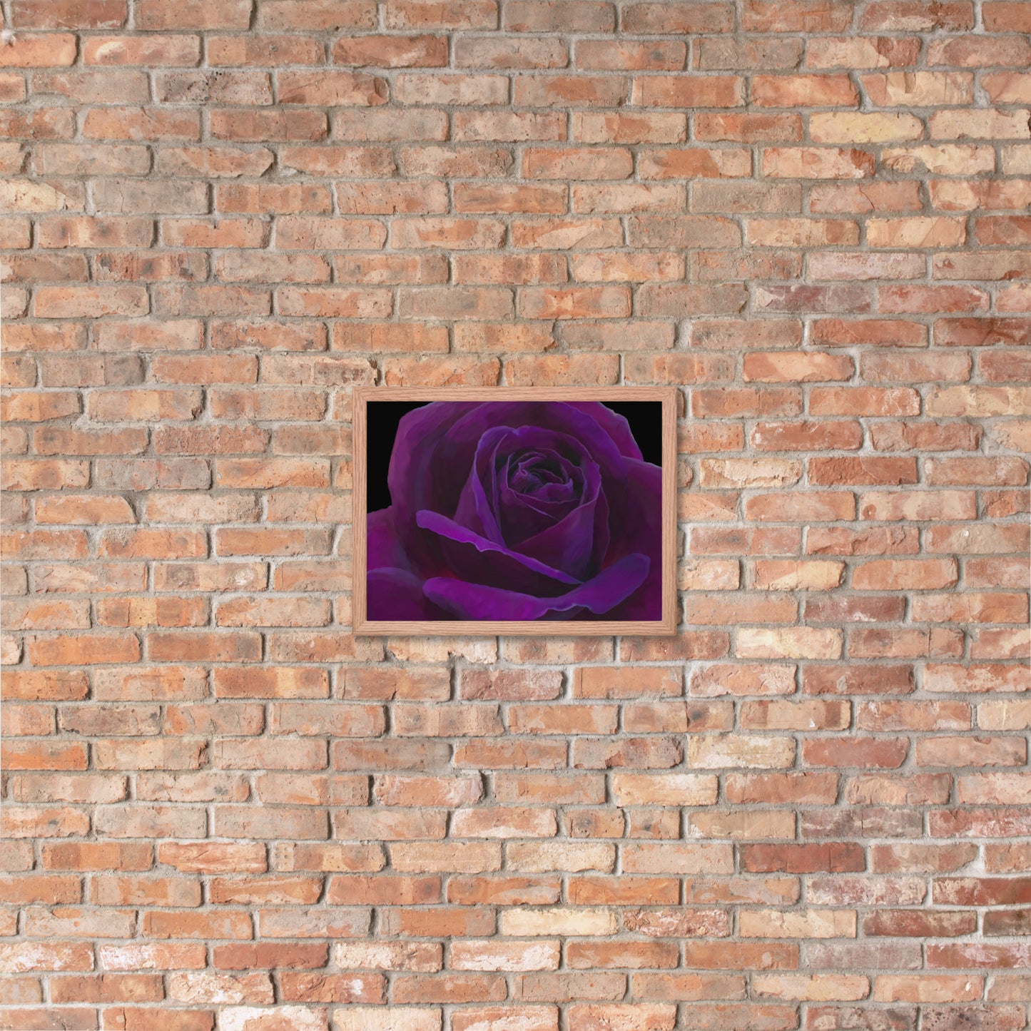 Joey’s Purple Rose Framed poster