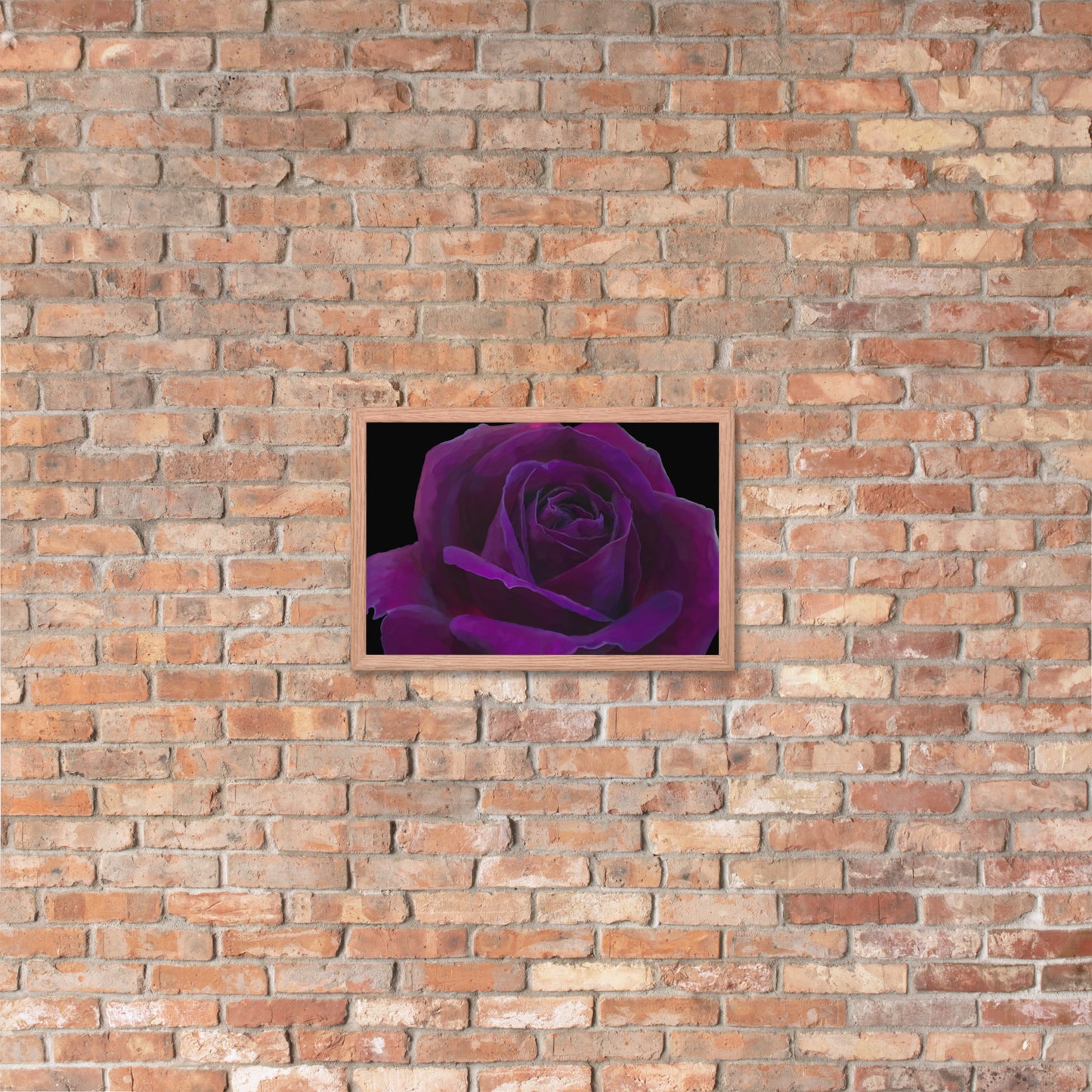 Joey’s Purple Rose Framed poster