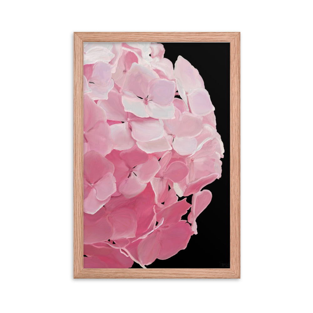 Carol’s Hydrangea Framed poster