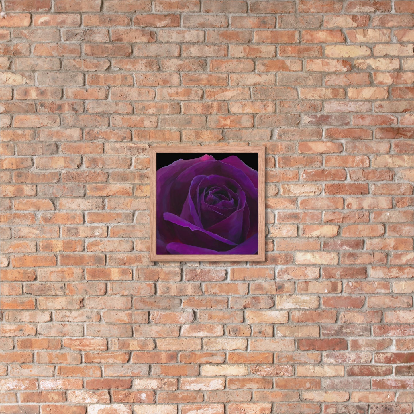 Joey’s Purple Rose Framed poster