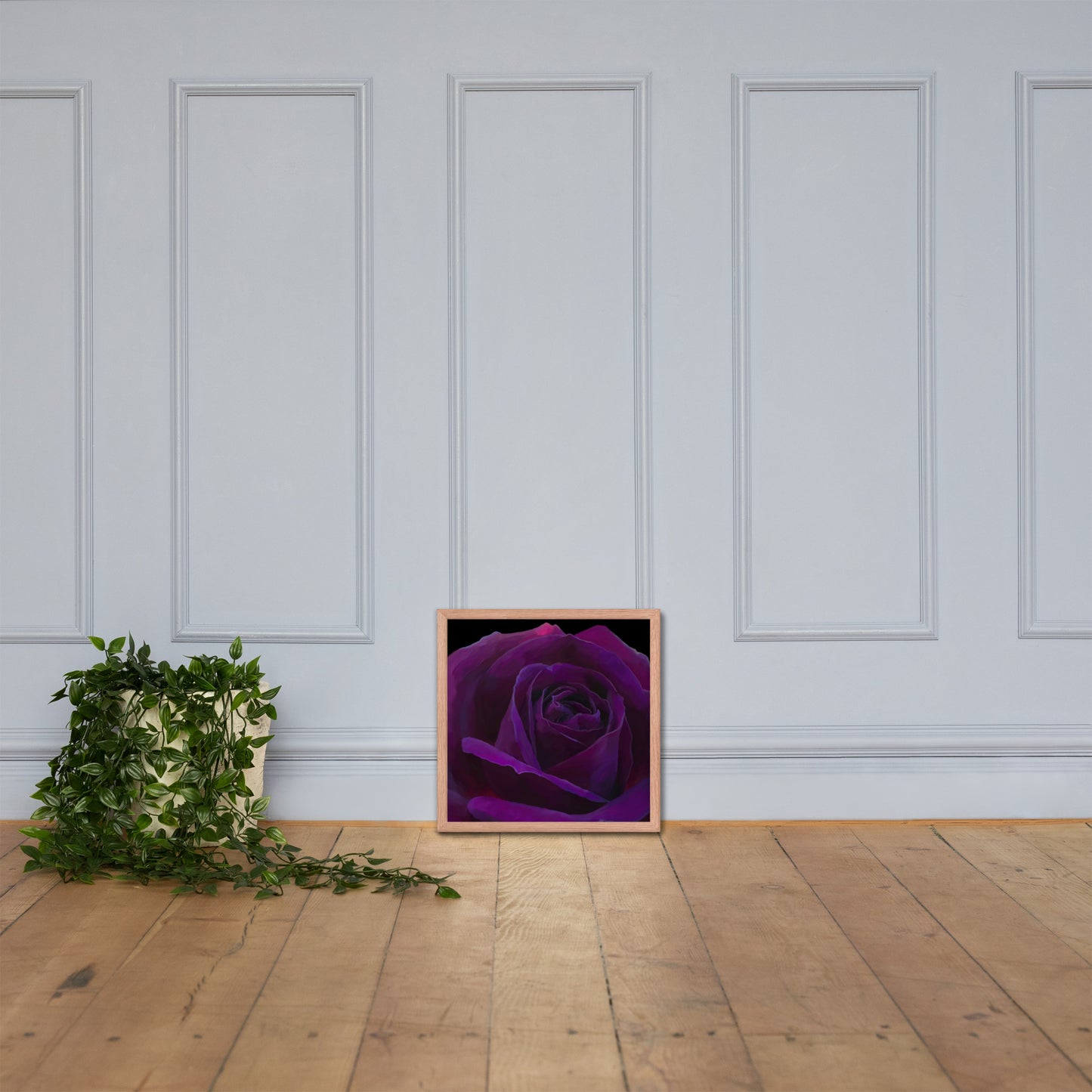 Joey’s Purple Rose Framed poster