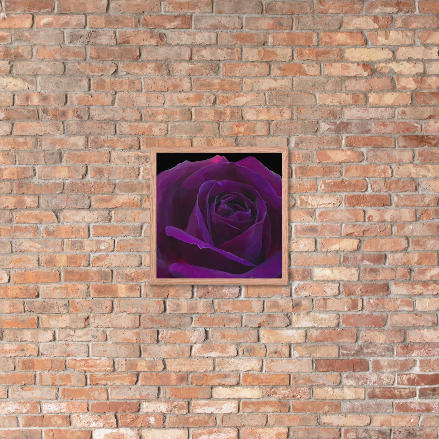 Joey’s Purple Rose Framed poster