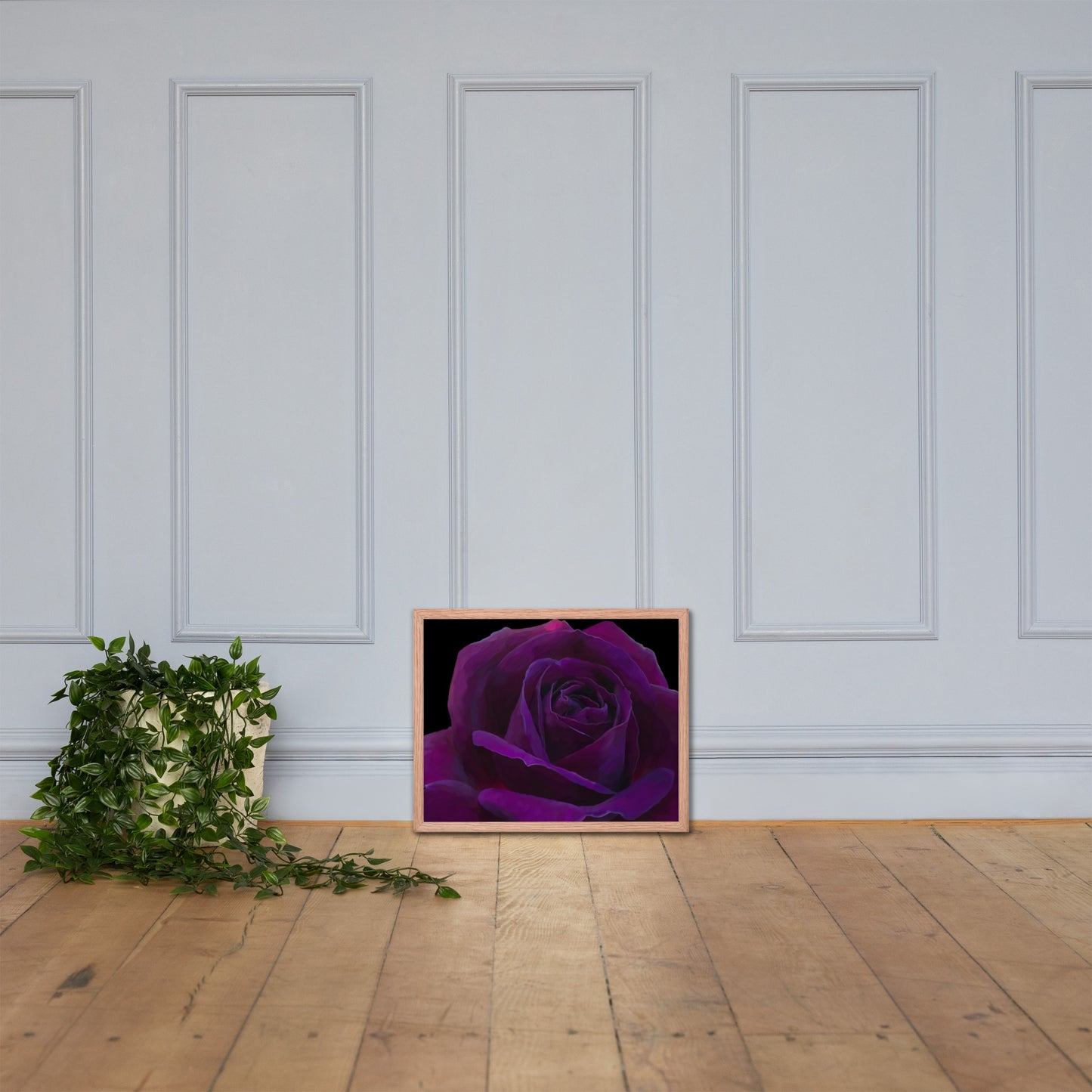 Joey’s Purple Rose Framed poster