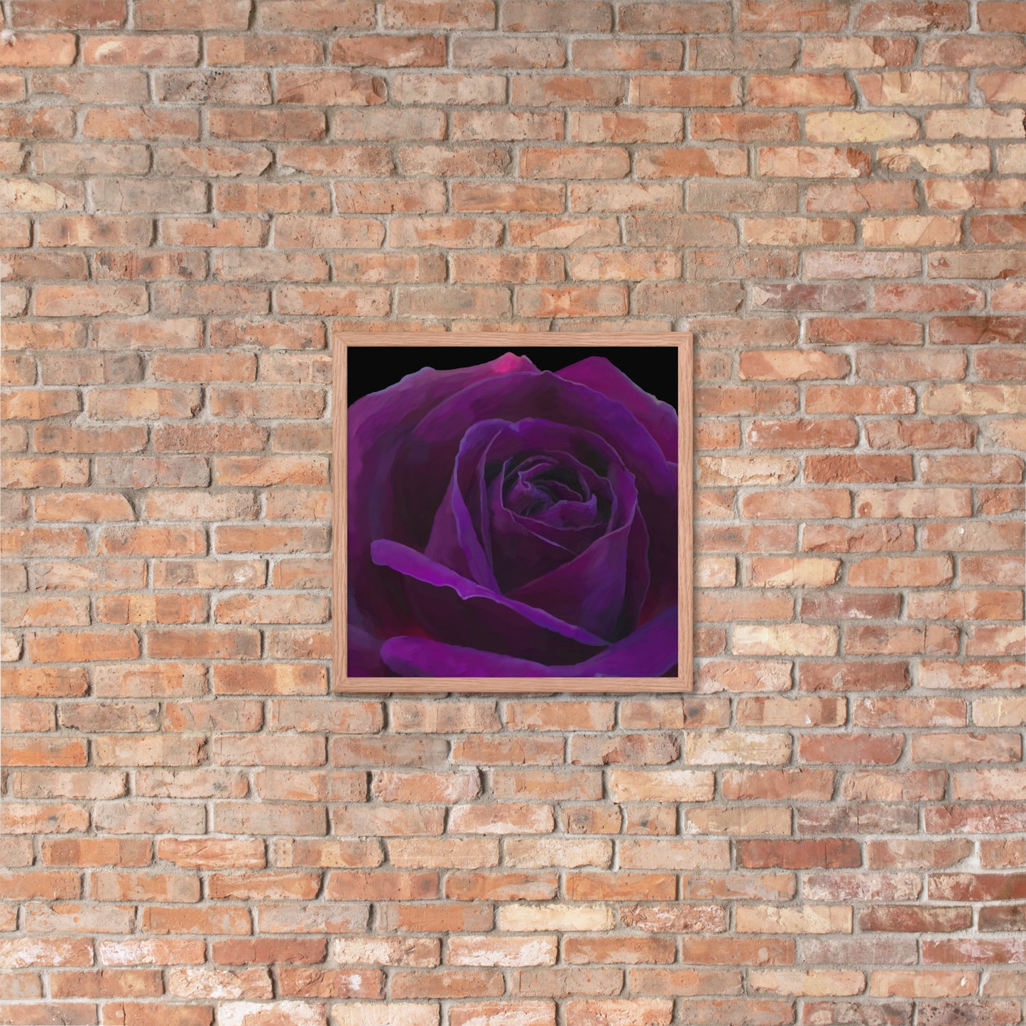 Joey’s Purple Rose Framed poster