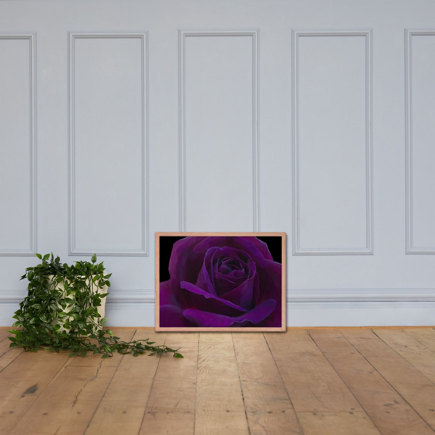 Joey’s Purple Rose Framed poster