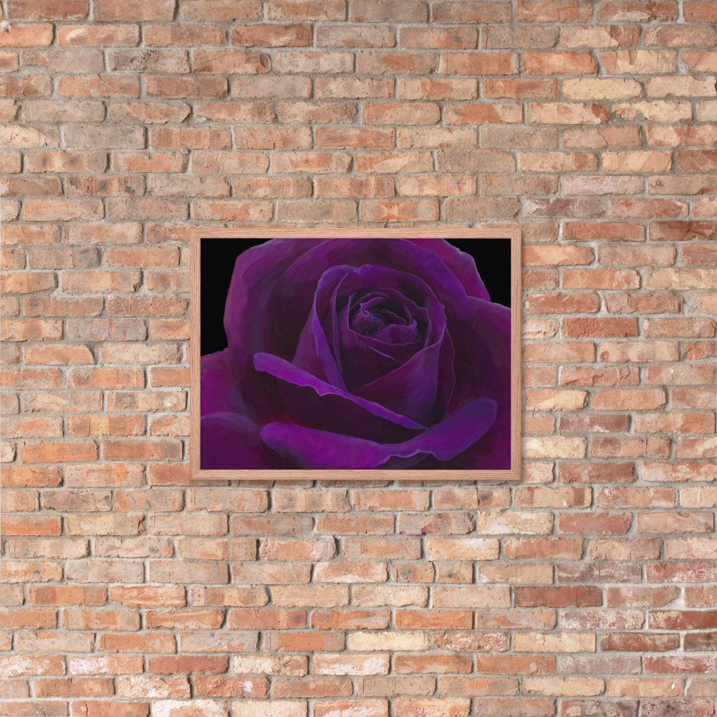 Joey’s Purple Rose Framed poster