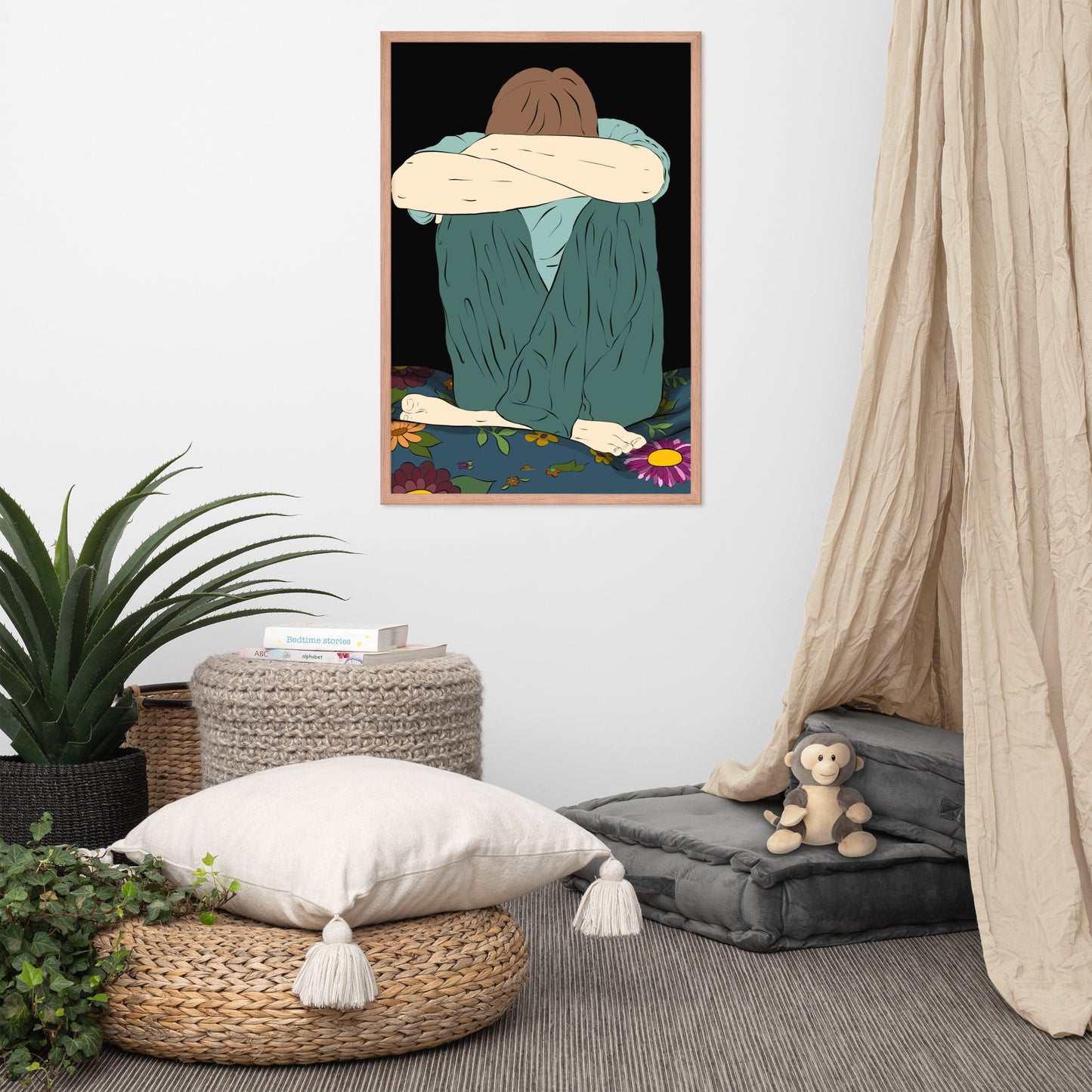 Illness Solitude Framed poster