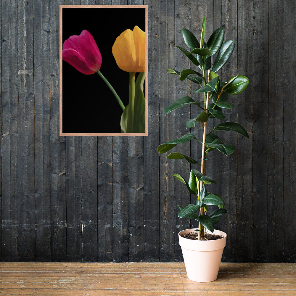 Jermita’s Tulips Framed poster