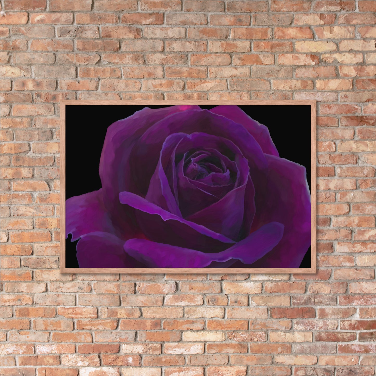 Joey’s Purple Rose Framed poster