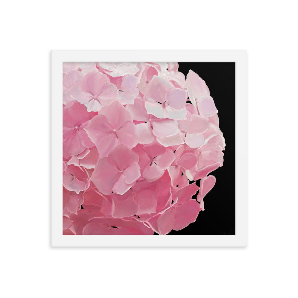 Carol’s Hydrangea Framed poster