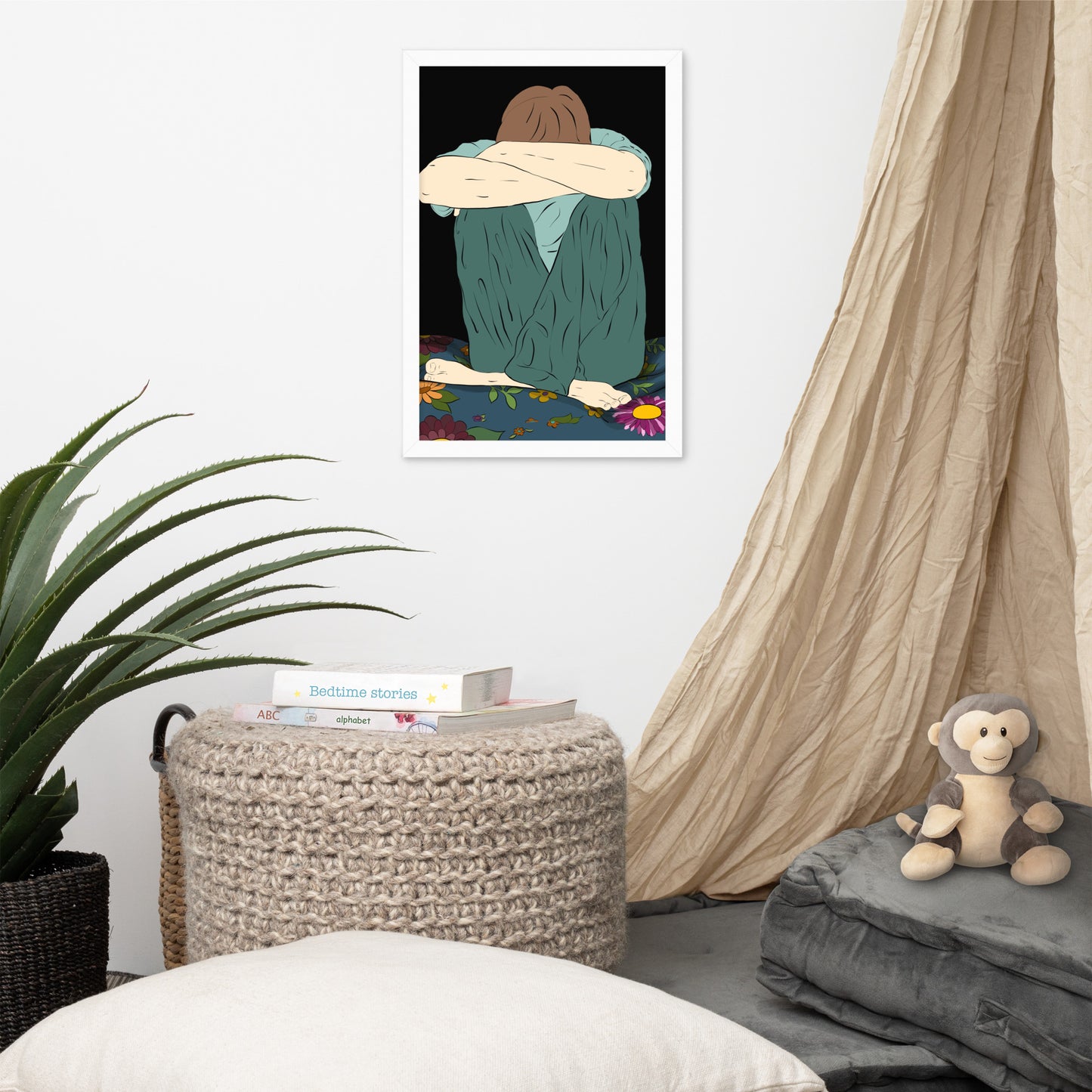 Illness Solitude Framed poster