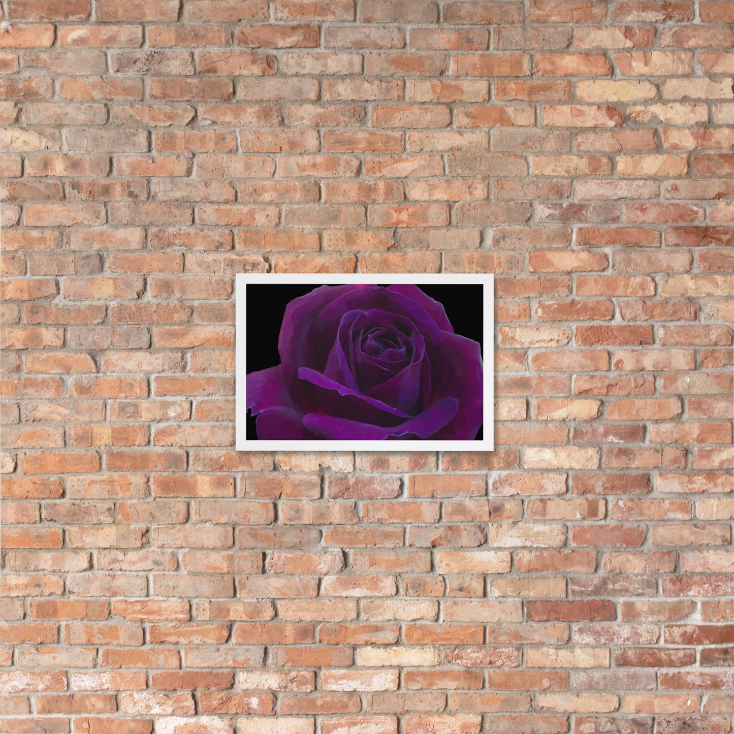 Joey’s Purple Rose Framed poster